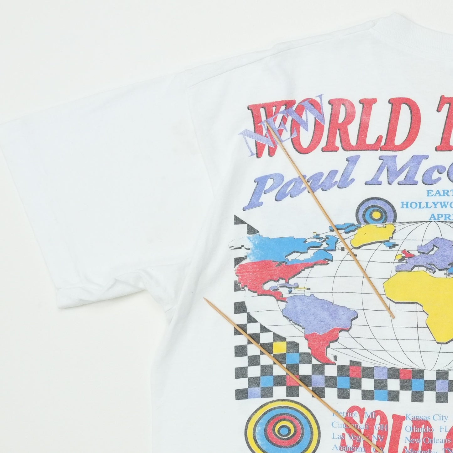 1993 Paul McCartney New World Tour Shirt