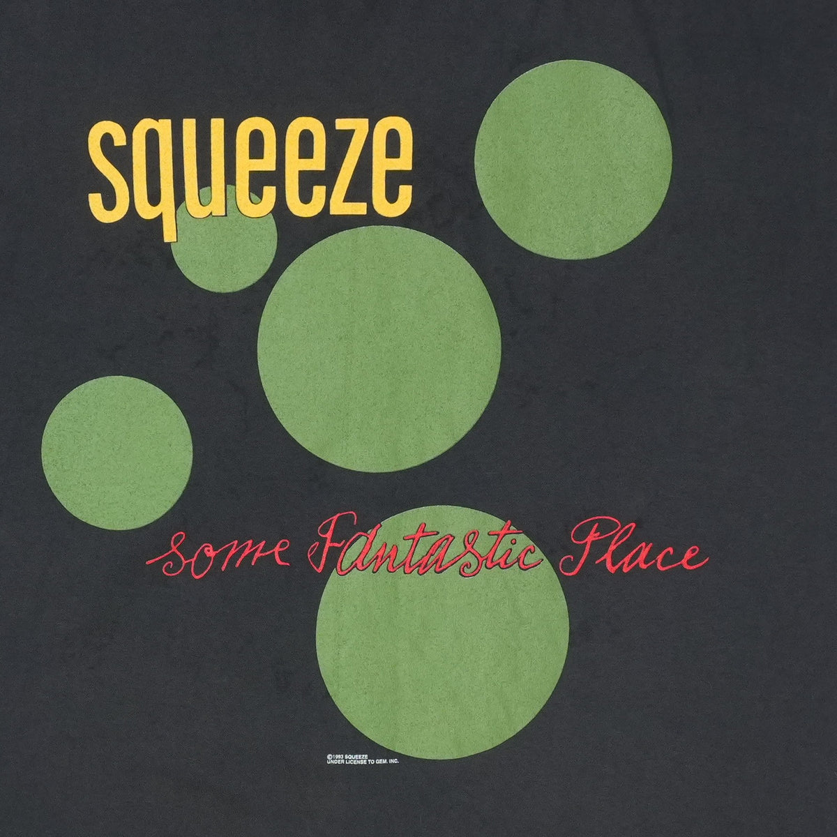 1993 Squeeze Some Fantastic Place Tour Shirt