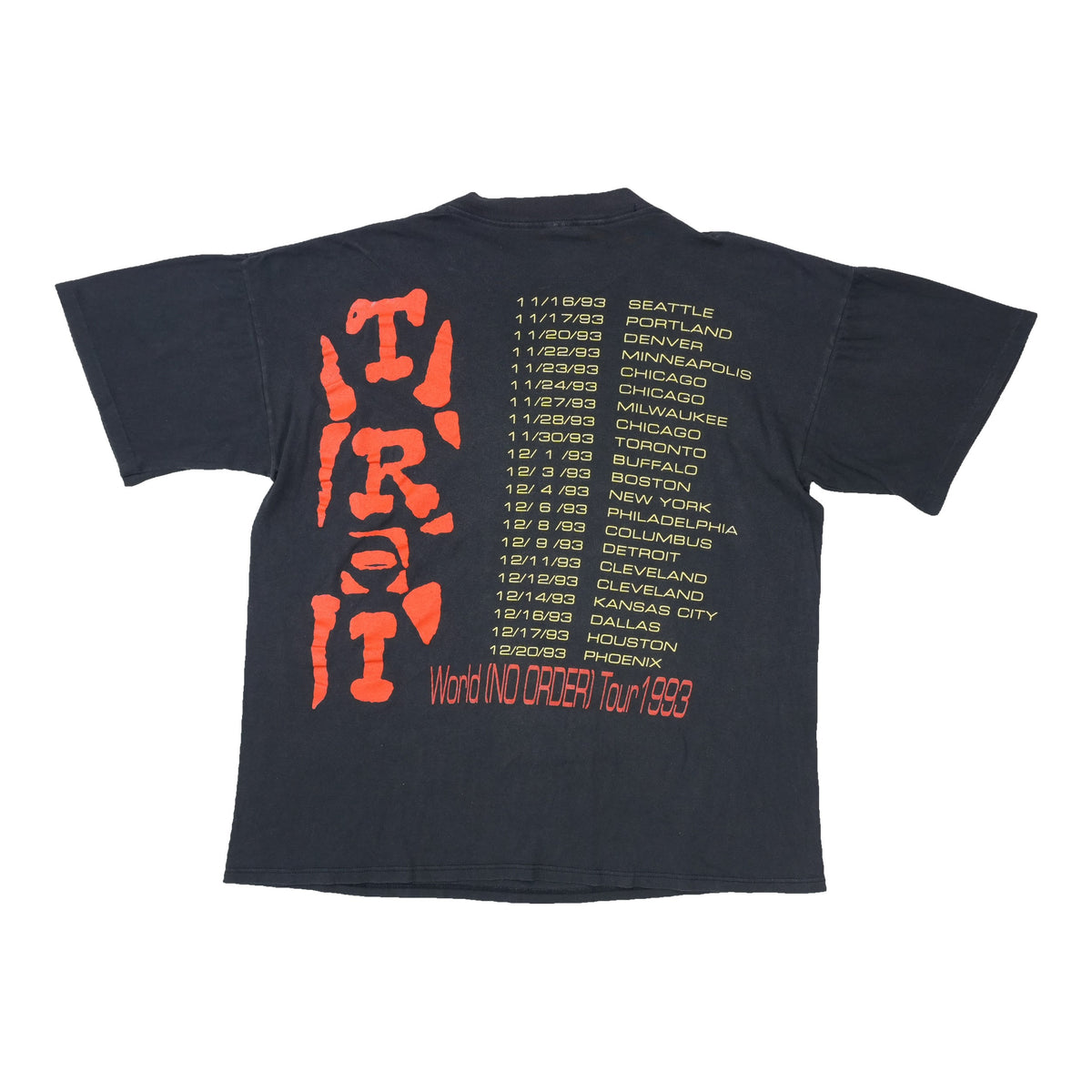 1993 Todd Rundgren No World Order Tour Shirt