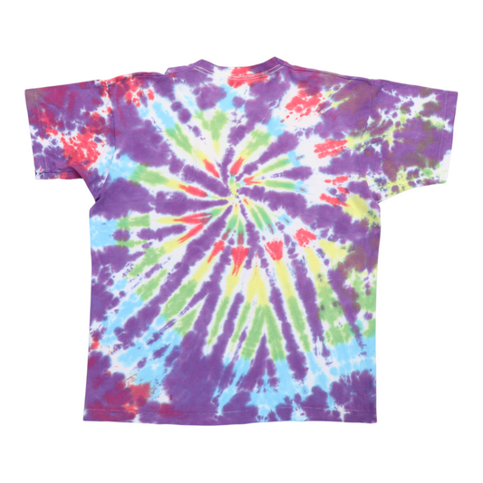 1993 Black Crowes High As The Moon Tie Dye Shirt Back