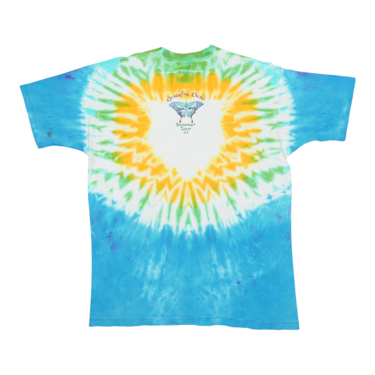 1993 Grateful Dead Rainforest Dead Summer Tour Tie Dye Shirt Back