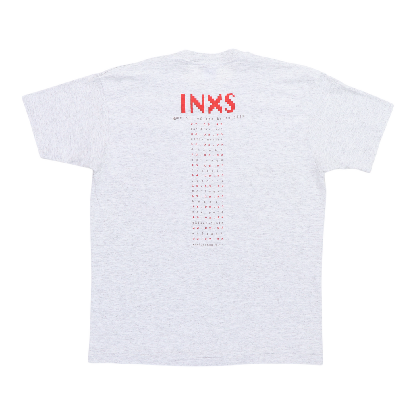 1993 INXS Get Out Of The House Tour Shirt