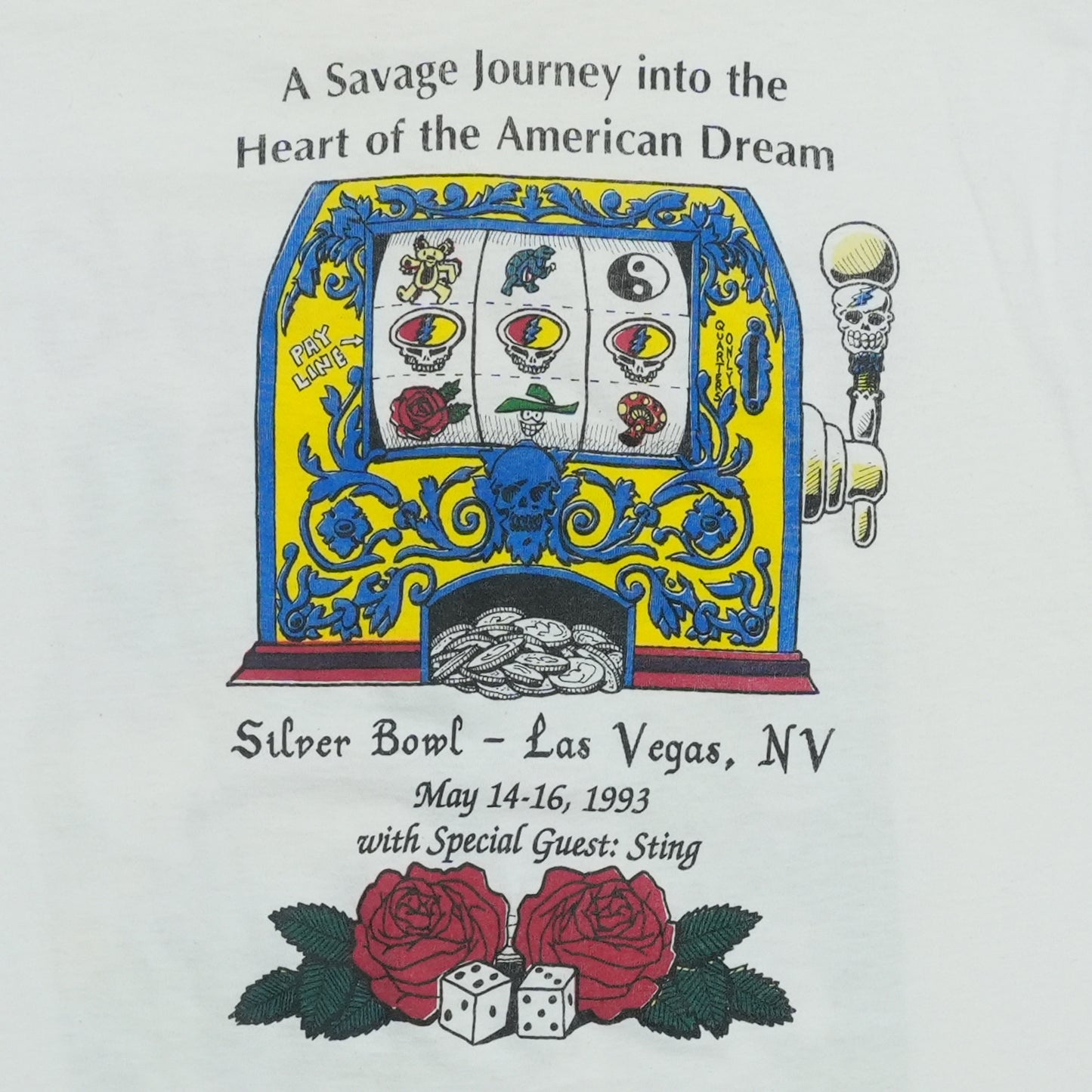 1993 Grateful Dead Fear and Loathing in Las Vegas Shirt Detail 7