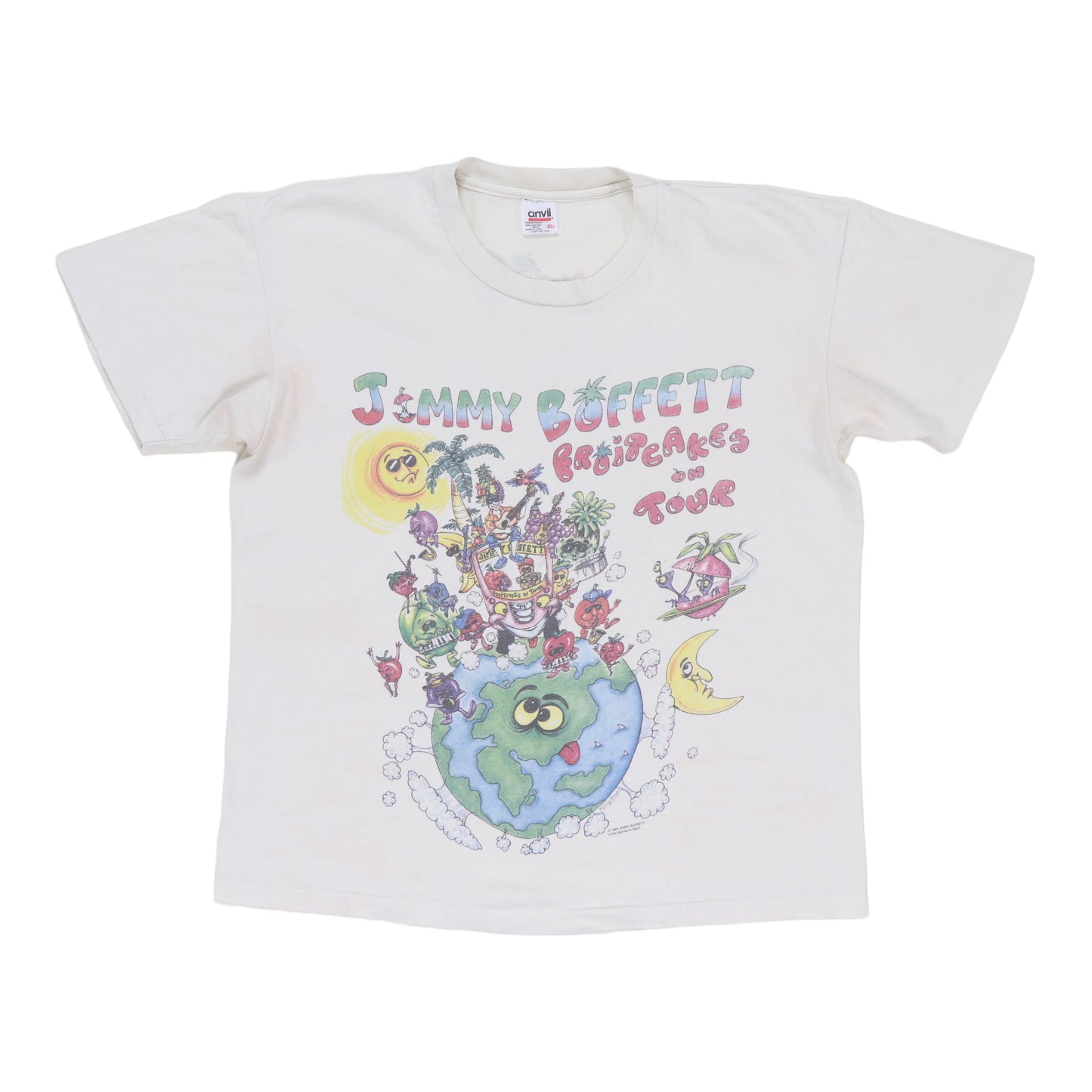1994 Jimmy Buffet Fruitcakes On Tour Shirt