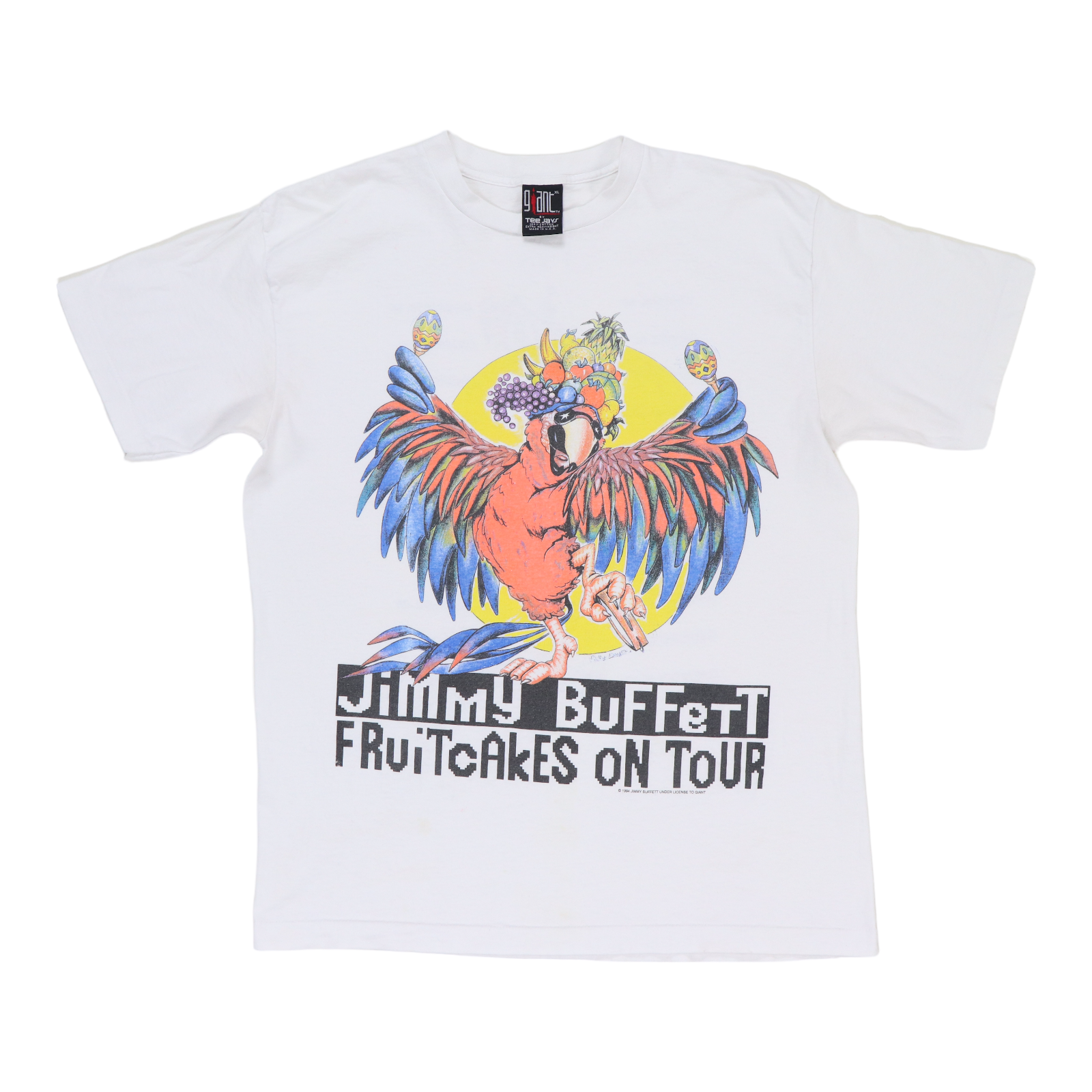1994 Jimmy Buffett Fruitcakes On Tour Shirt | Authentic Vintage