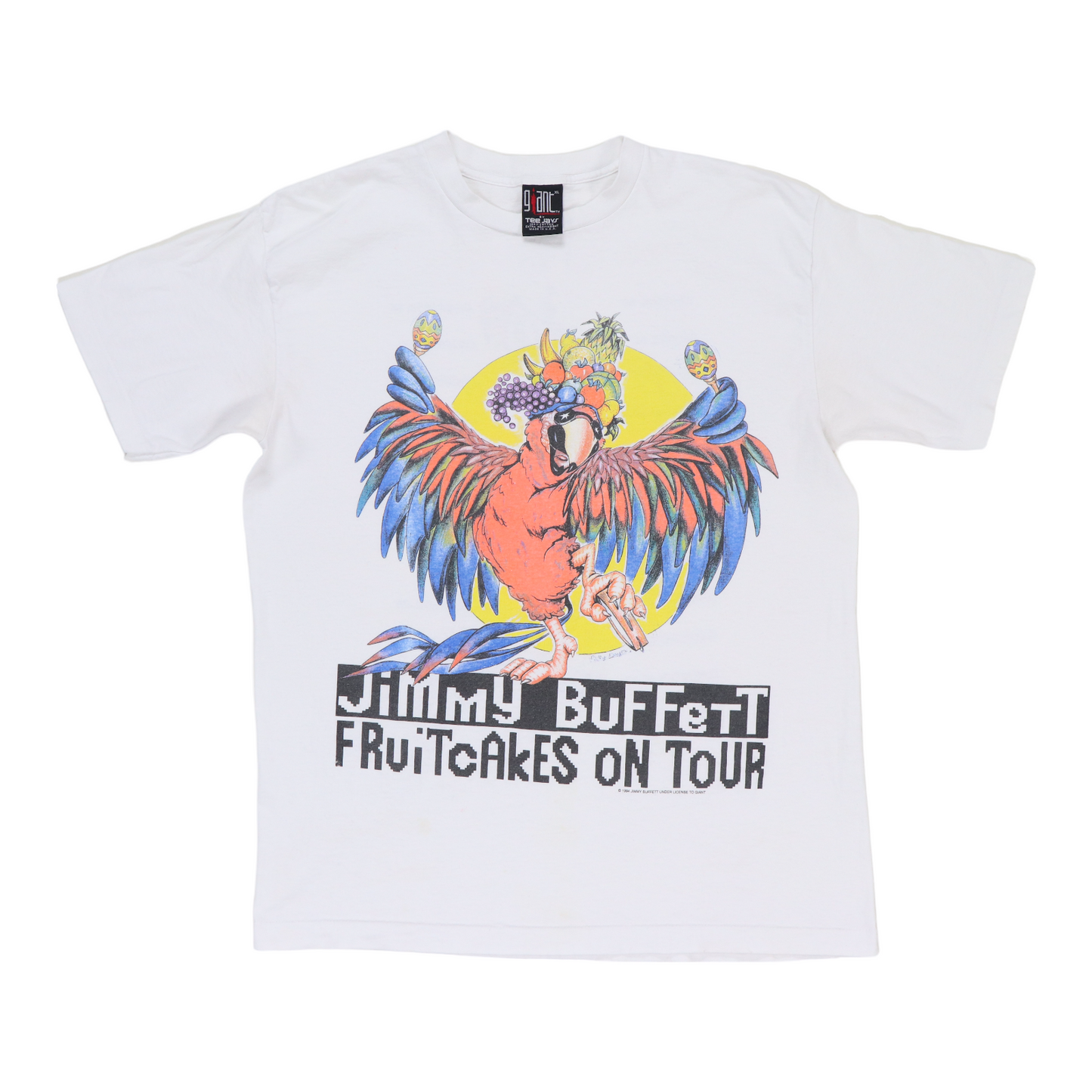 1994 Jimmy Buffett Fruitcakes On Tour Shirt