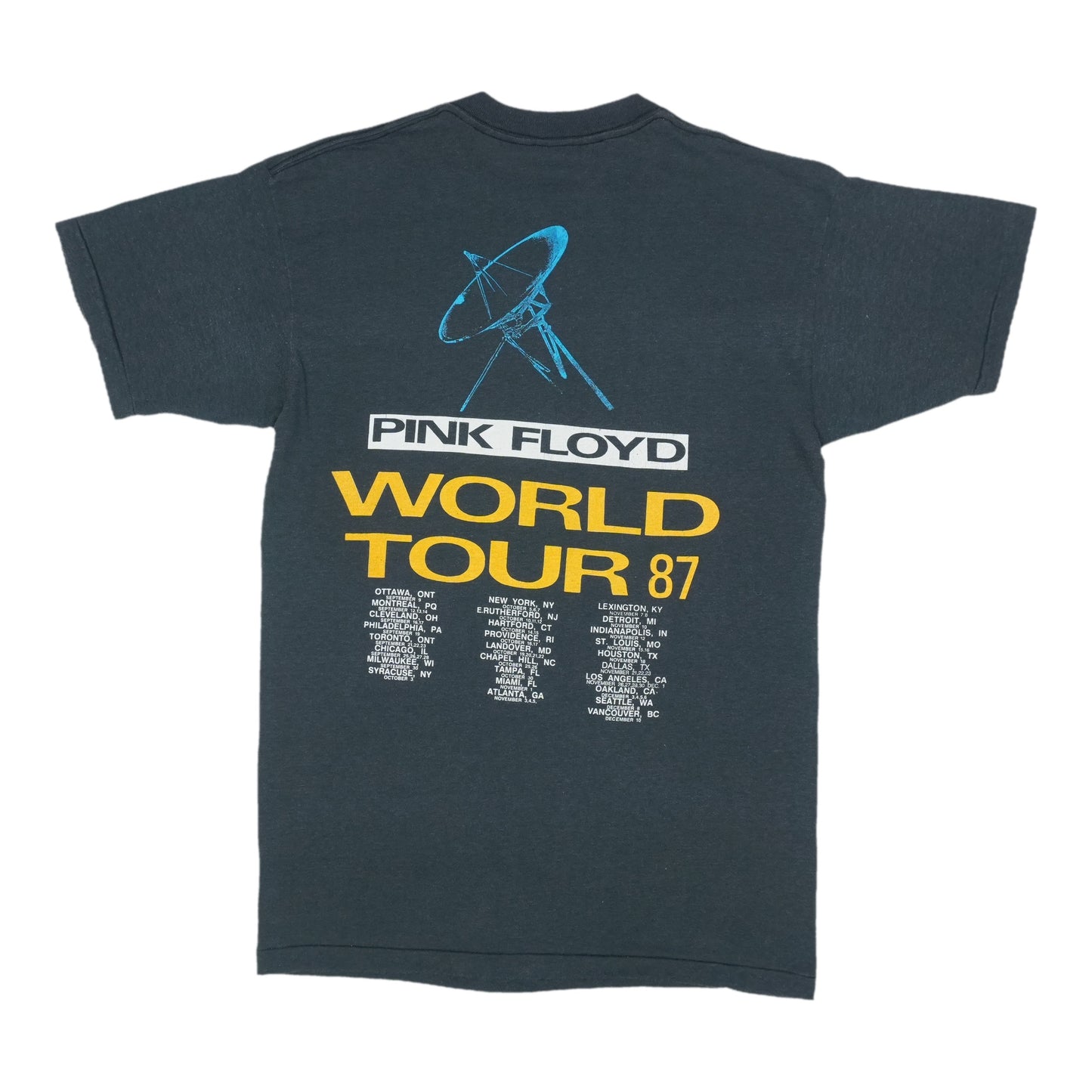 1987 Pink Floyd Momentary Lapse Of Reason Tour Shirt Back