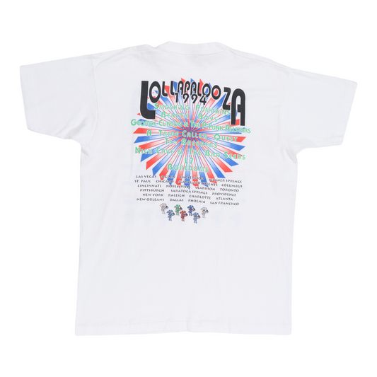 1994 Lollapalooza Music Festival Concert Shirt Back