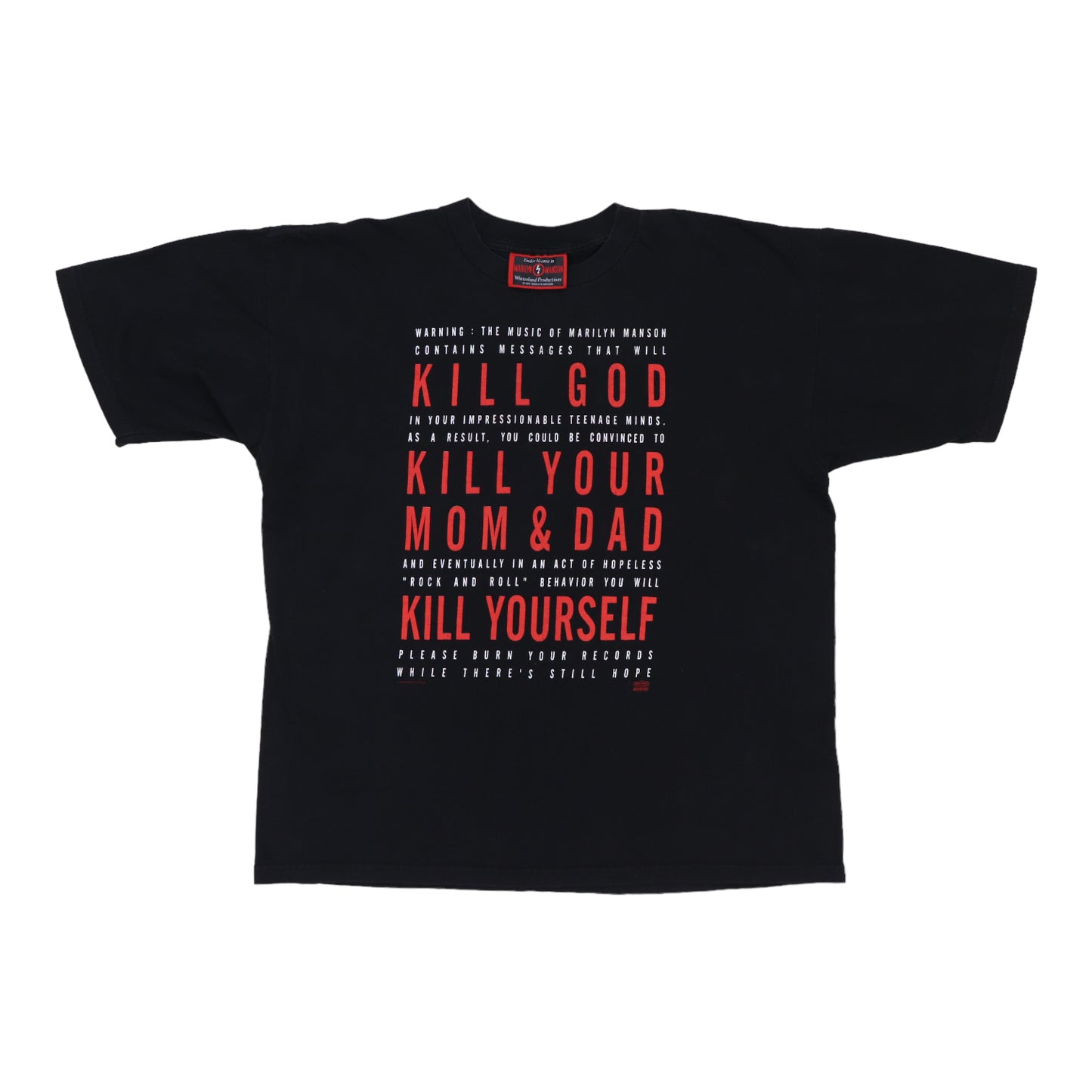 1994 Marilyn Manson Kill God Shirt