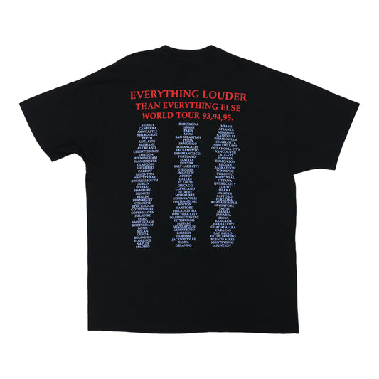 1994 Meat Loaf Everything Louder Tour Shirt Back