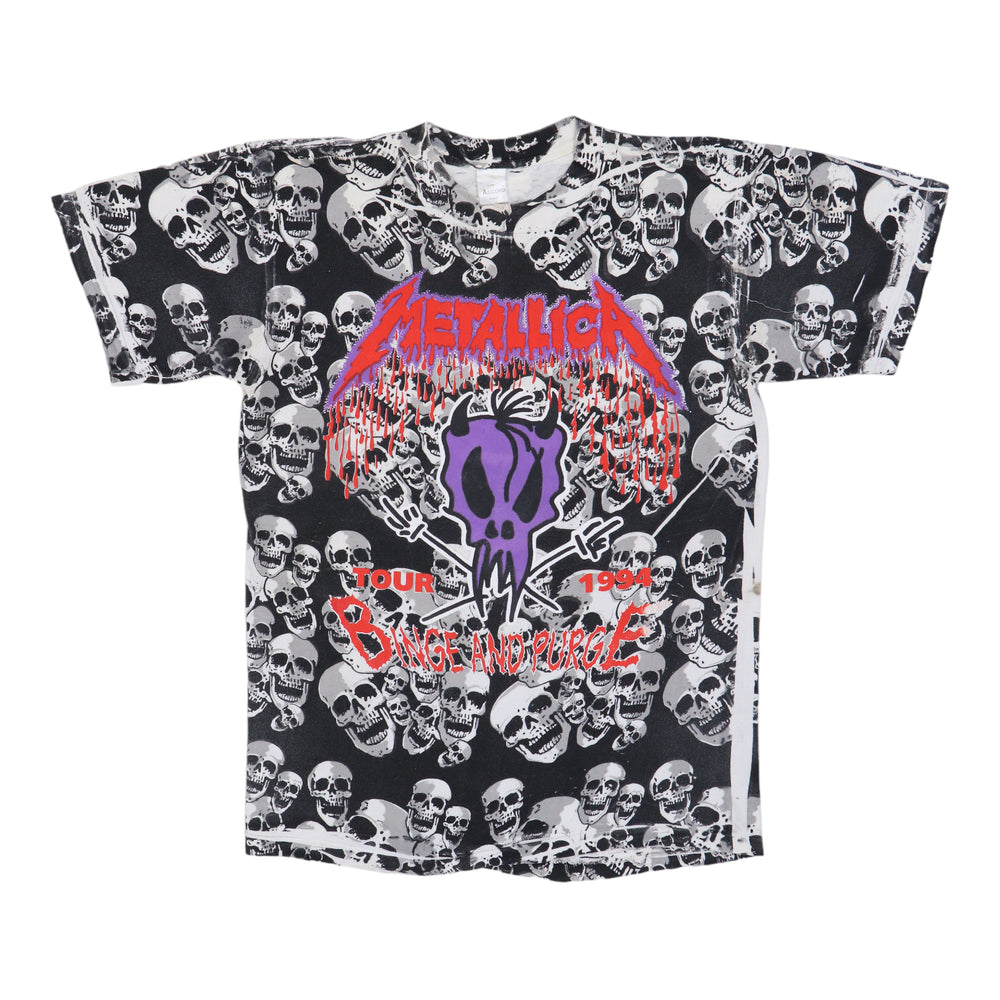 1994 Metallica Binge And Purge All Over Print Tour Shirt