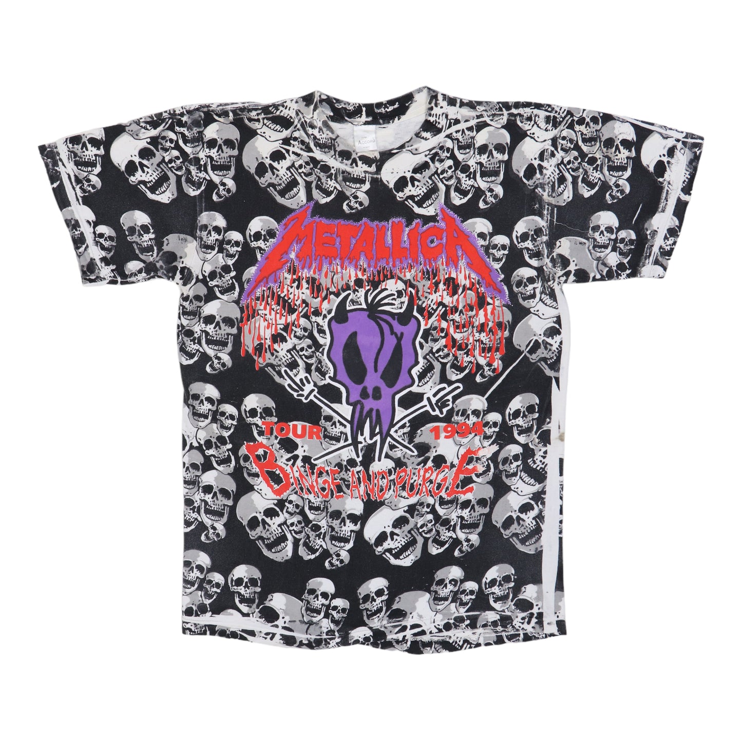 1994 Metallica Binge And Purge All Over Print Tour Shirt