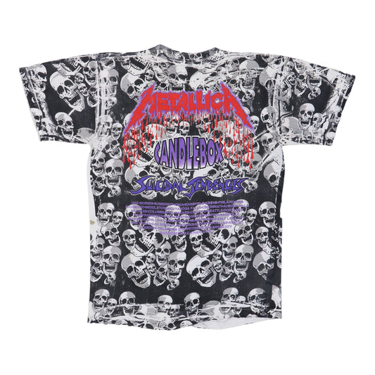 1994 Metallica Binge And Purge All Over Print Tour Shirt Back