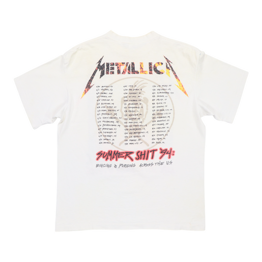 1994 Metallica Summer Shit Tour Shirt Back