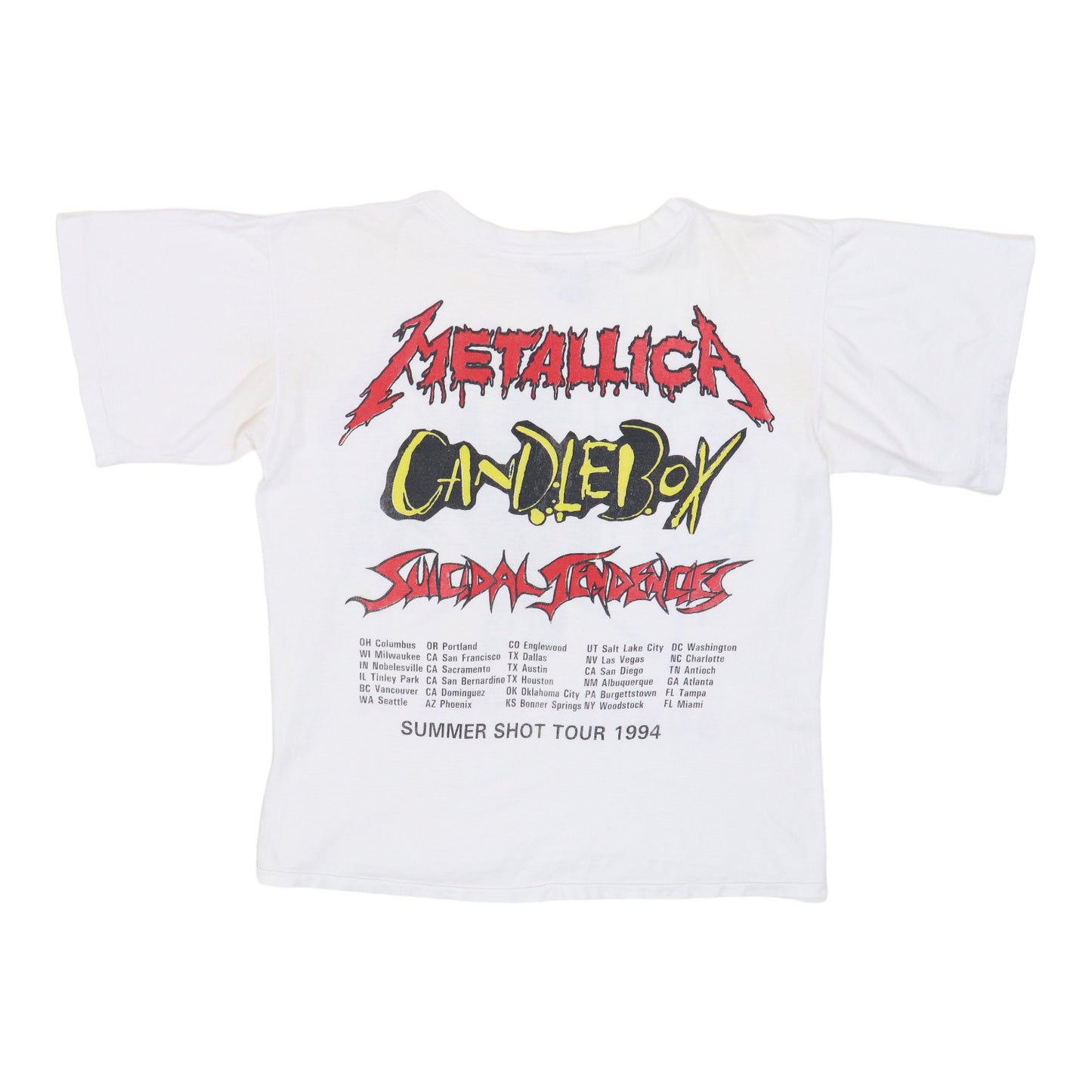 1994 Metallica Summer Shit Tour Shirt
