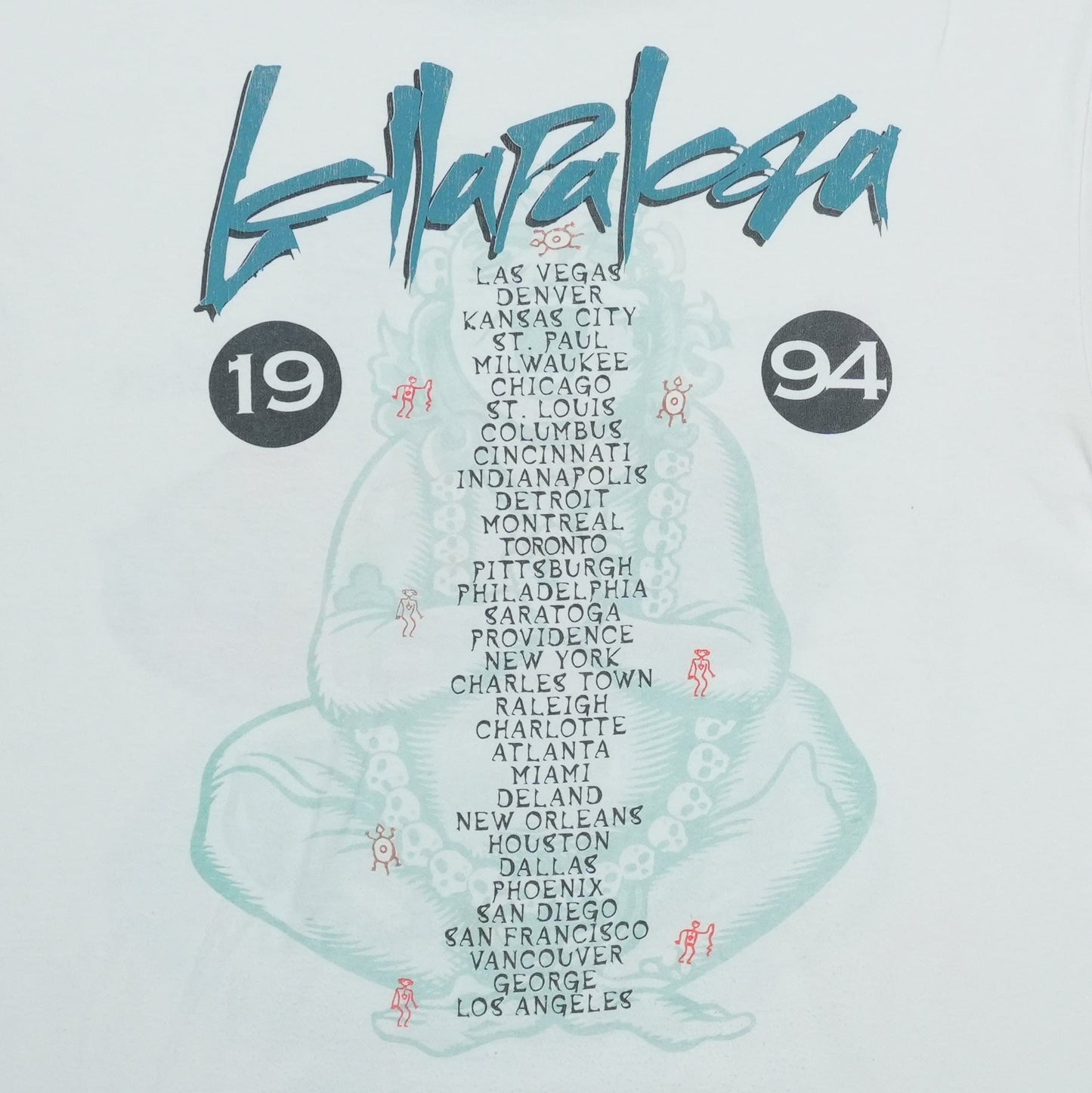 1994 Lollapalooza Smashing Pumpkins Beastie Boys Tour Shirt Detail 5