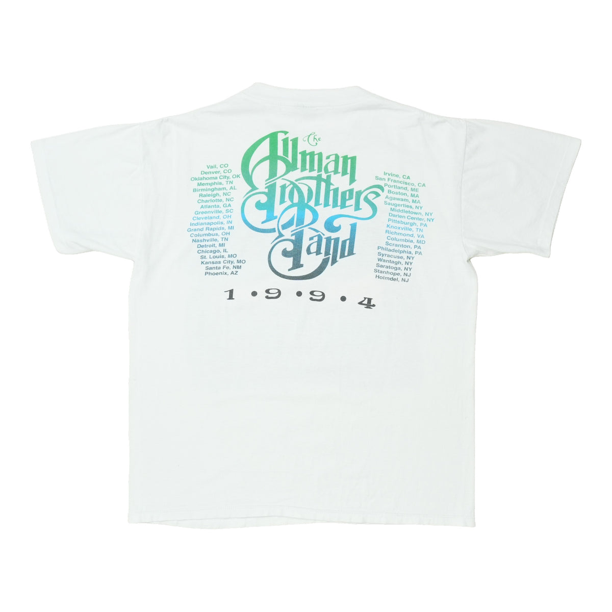 1994 The Allman Brothers Band Where It All Begins Tour Shirt