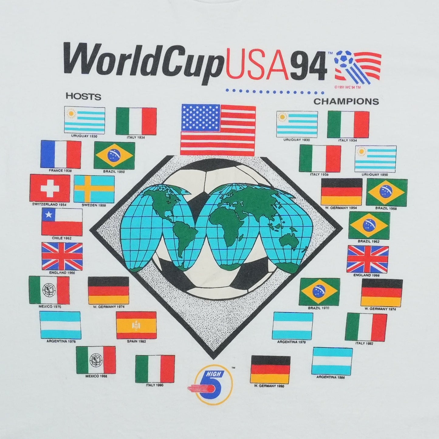 1994 World Cup USA Hosts Champions Shirt Detail 2