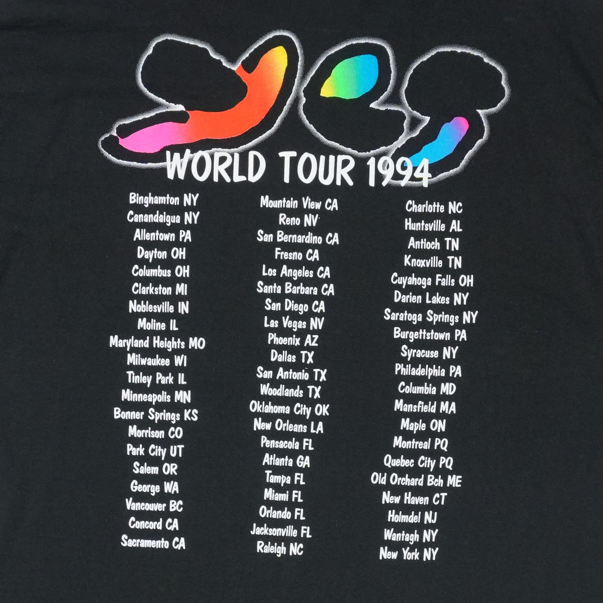 1994 Yes Talk World Tour Shirt