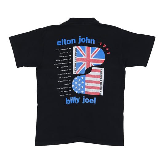 1994 Elton John Billy Joel Tour Shirt Back