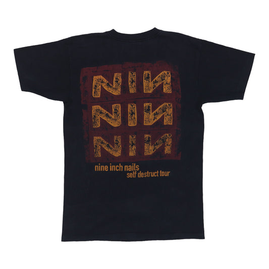 1994 Nine Inch Nails Self Destruct Tour Shirt Back