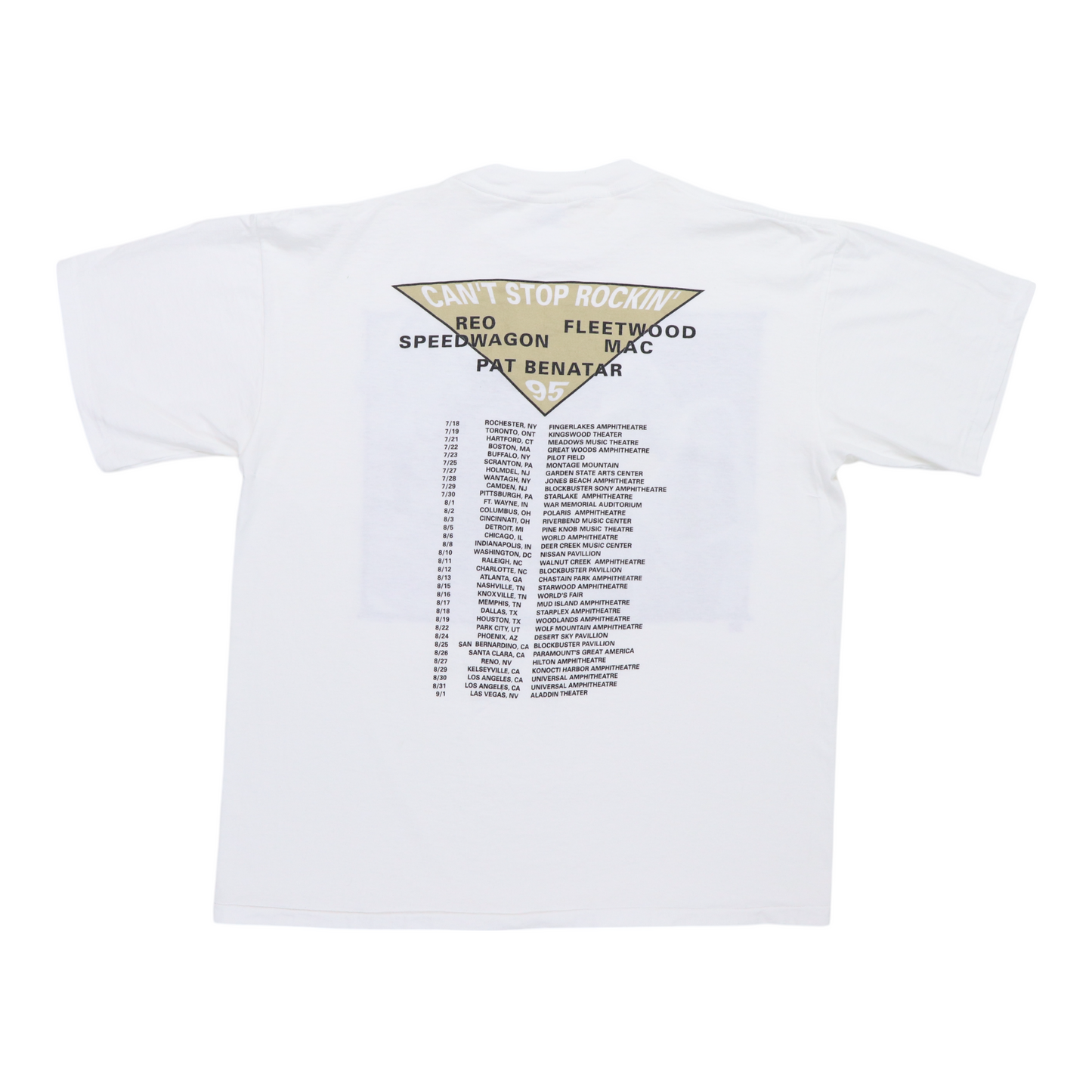 1994 REO Speedwagon Can't Stop Rockin Tour Shirt