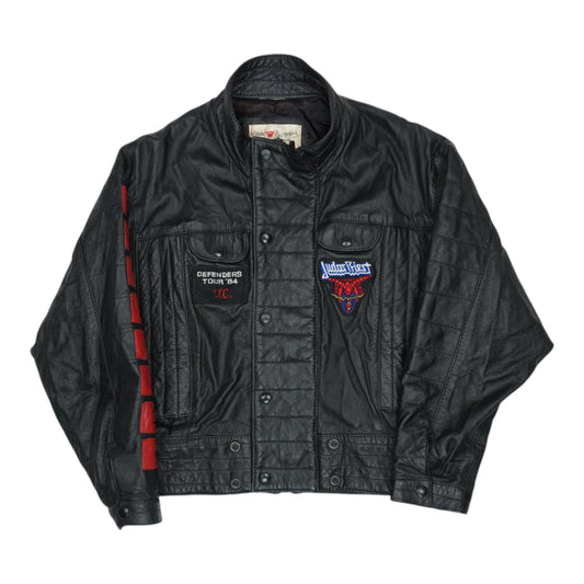 1984 Judas Priest Defenders Tour Crew Leather Jacket
