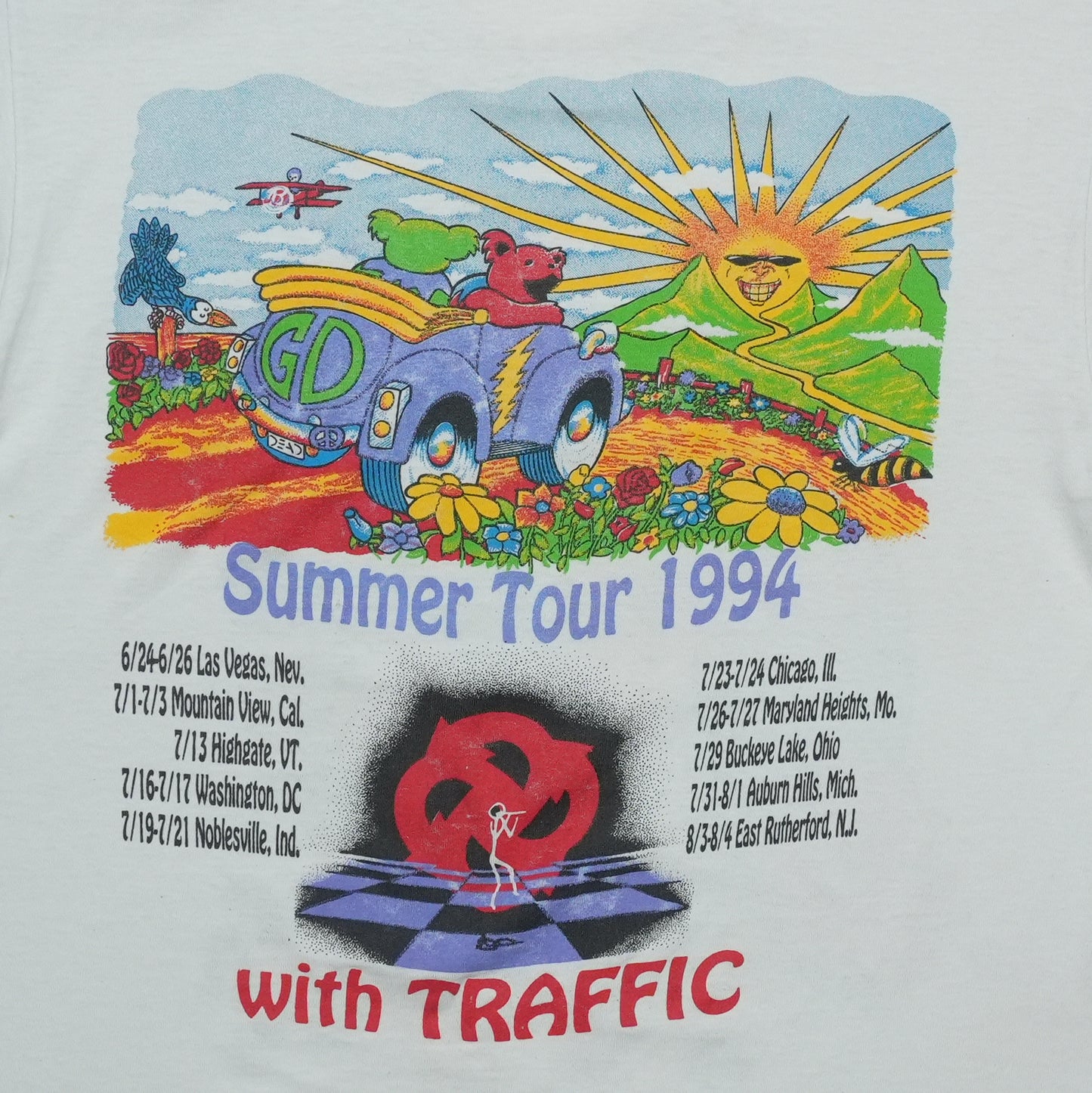 1994 Grateful Dead Tour Shirt Detail 7