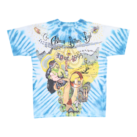 1995 Allman Brothers All Over Print Tie Dye Shirt Back