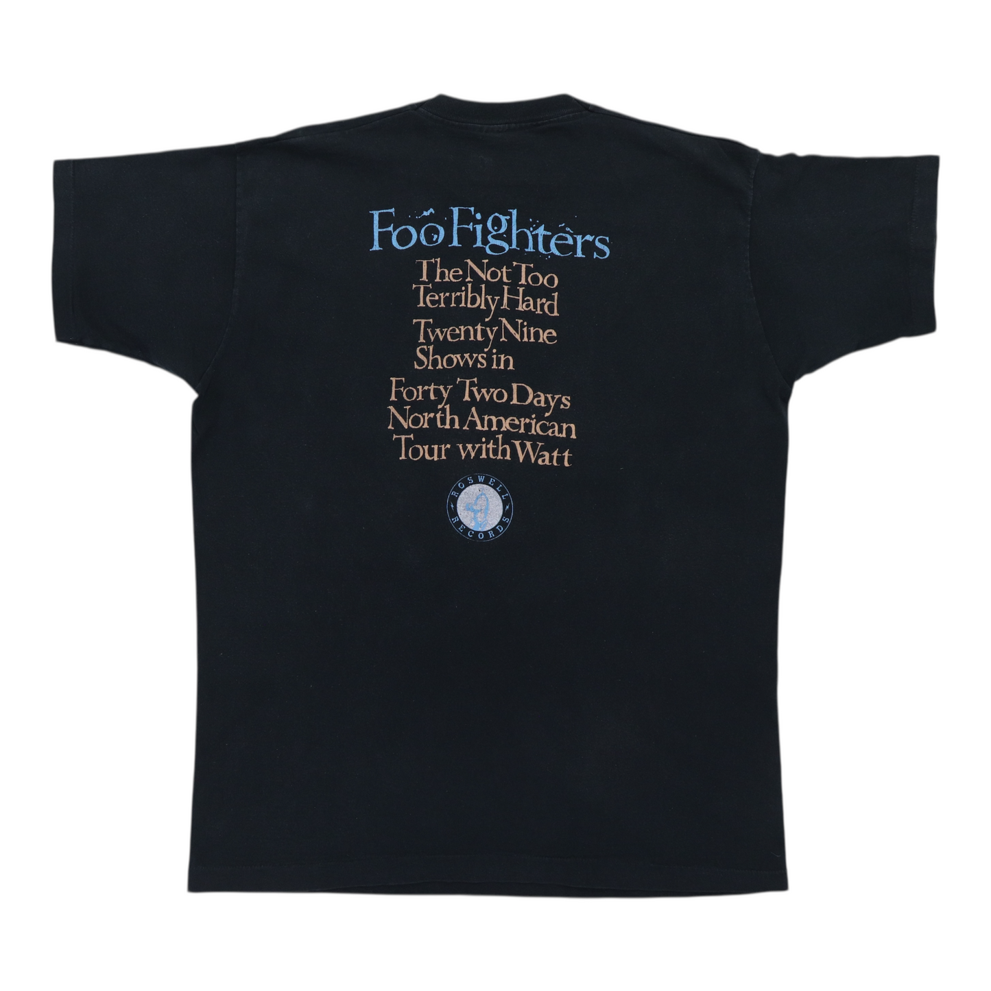 1995 Foo Fighters Roswell Records Tour Shirt