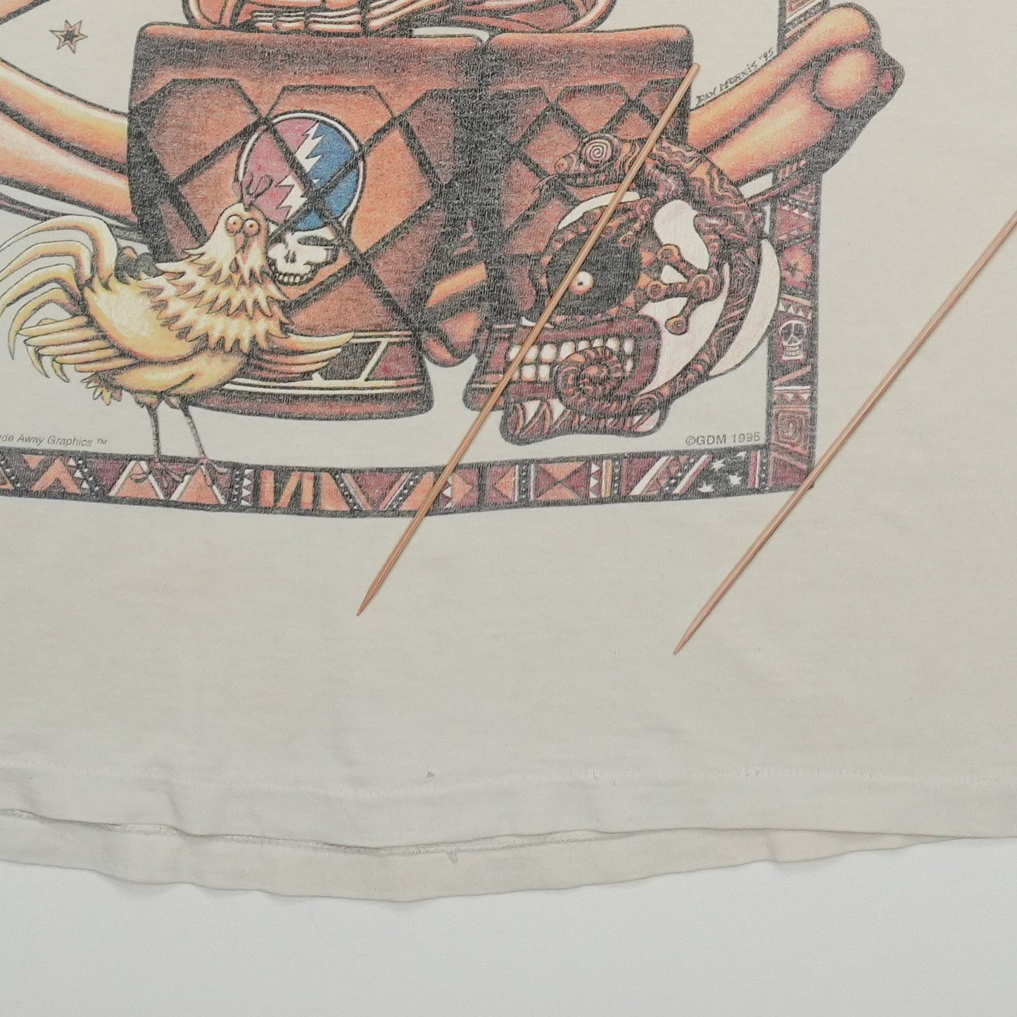 1995 Grateful Dead Spring Tour Shirt Detail 6