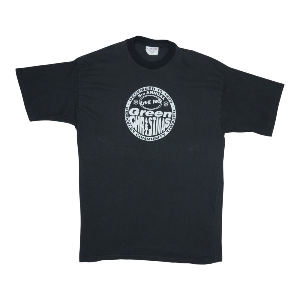 1995 Green Christmas Live 105 Concert Shirt