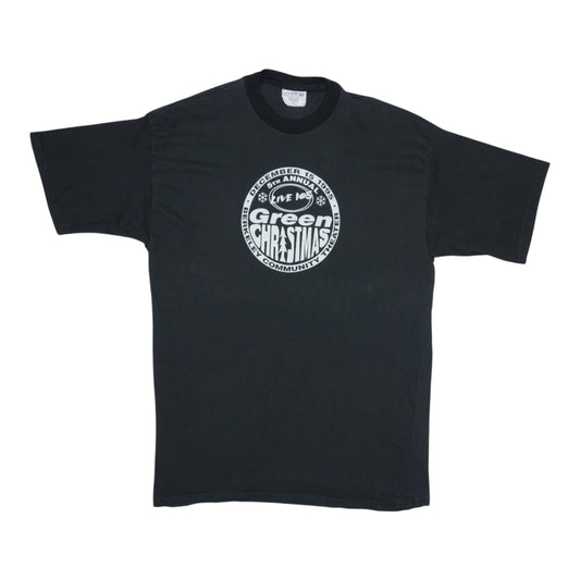 1995 Green Christmas Live 105 Concert Shirt