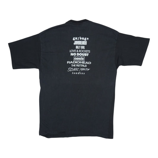 1995 Green Christmas Live 105 Concert Shirt Back
