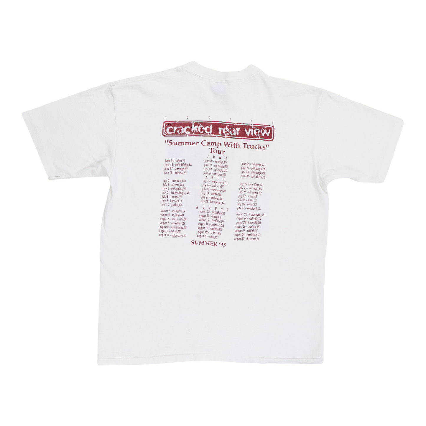 1995 Hootie and The Blowfish Summer Tour Shirt