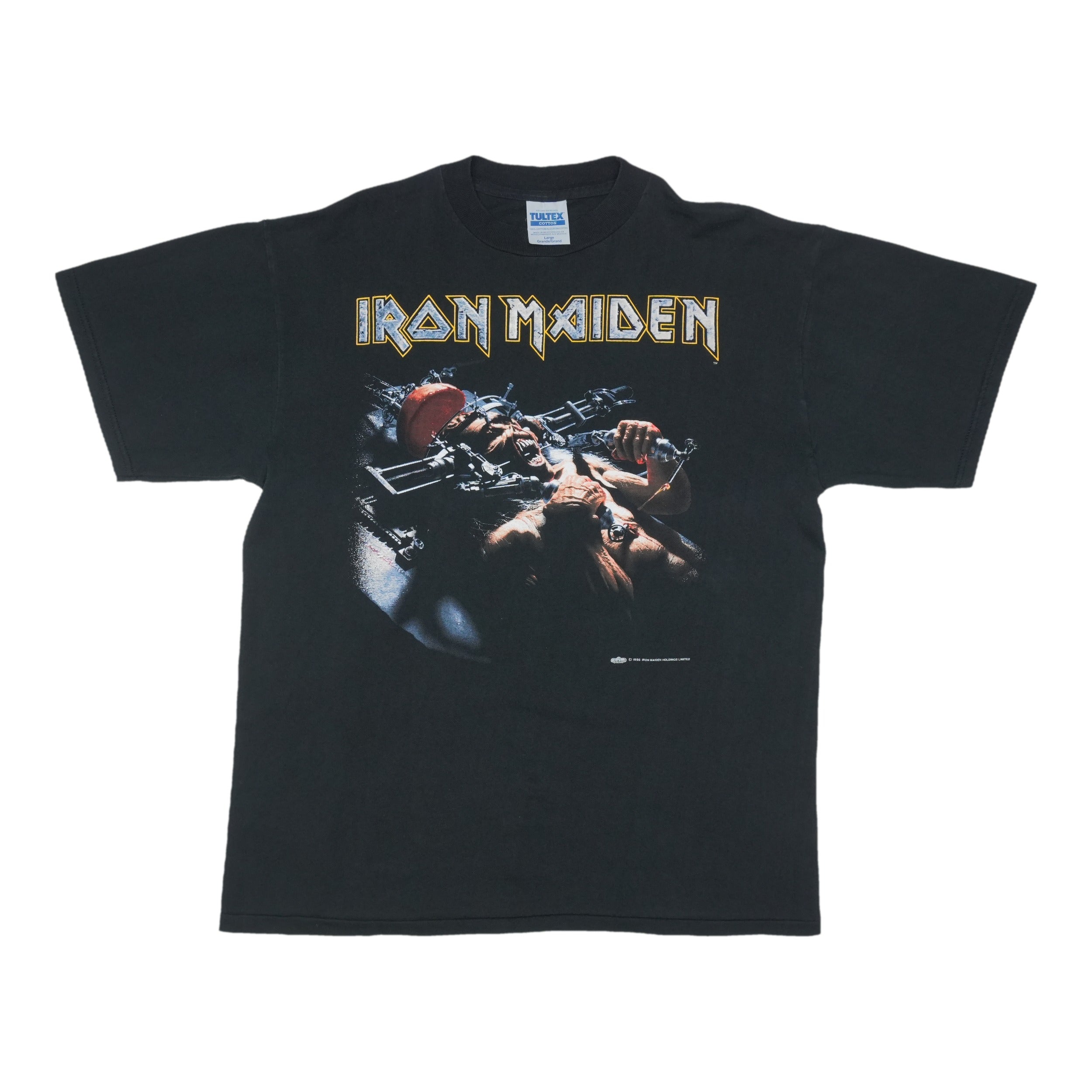 1995 Iron Maiden Man On The Edge Vintage Shirt – WyCo Vintage