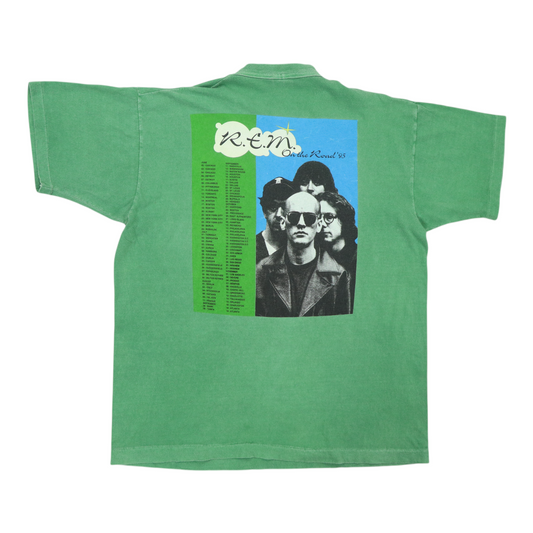 1995 REM On The Road Tour Shirt Back