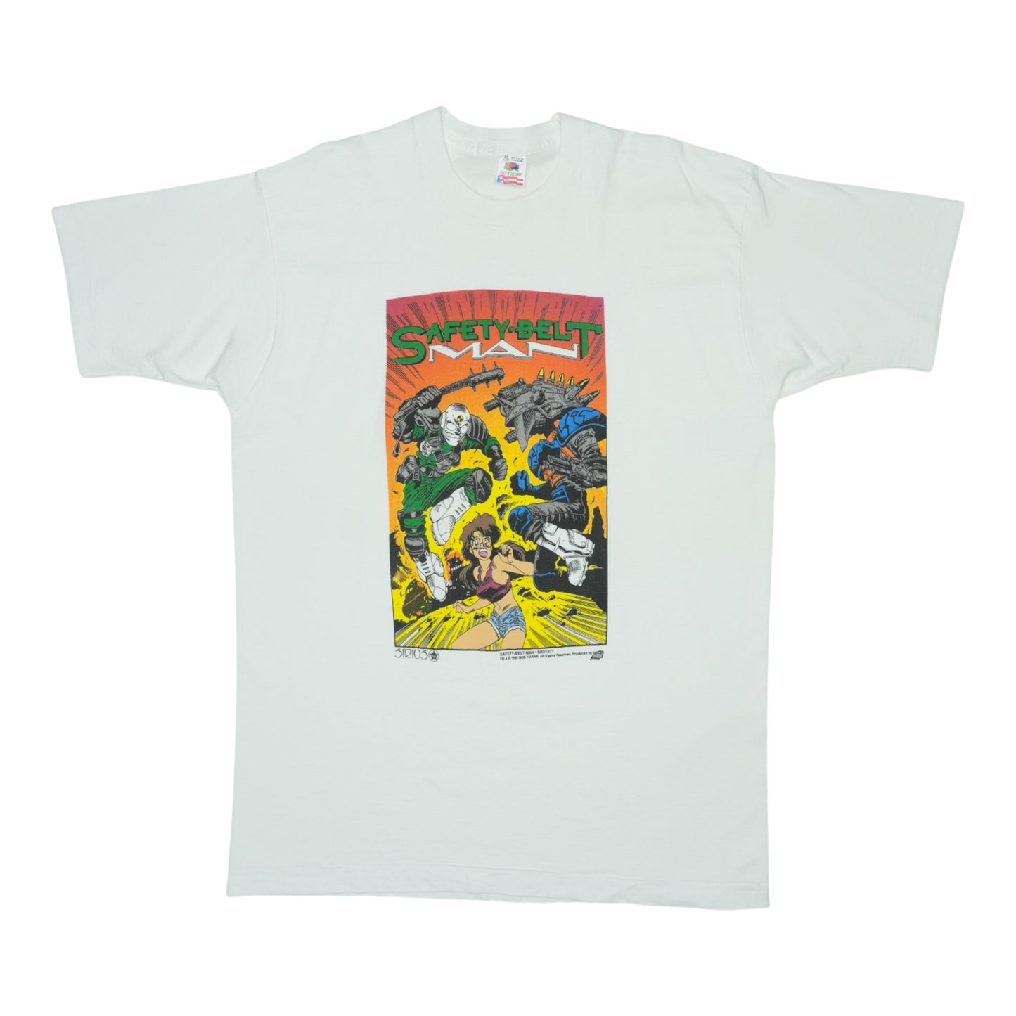 1995 Safety-Belt Man Anime Comic Shirt