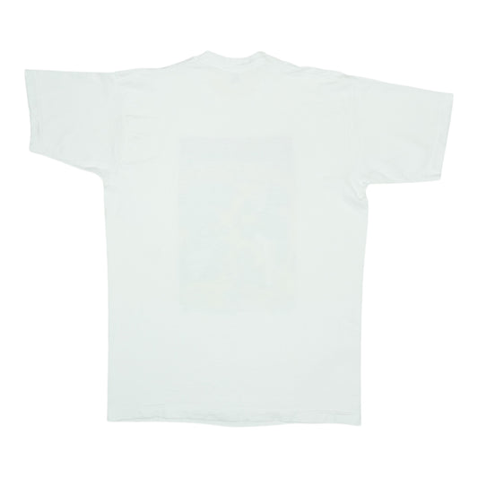 1995 Safety Belt Man Comic Shirt Back