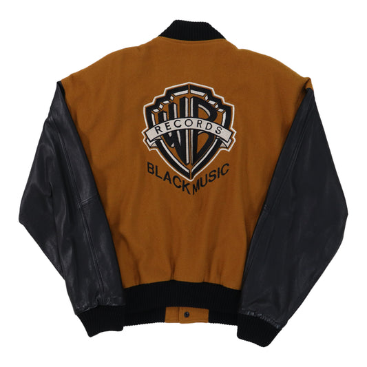 1995 Warner Brothers Black Music Varsity Jacket Back