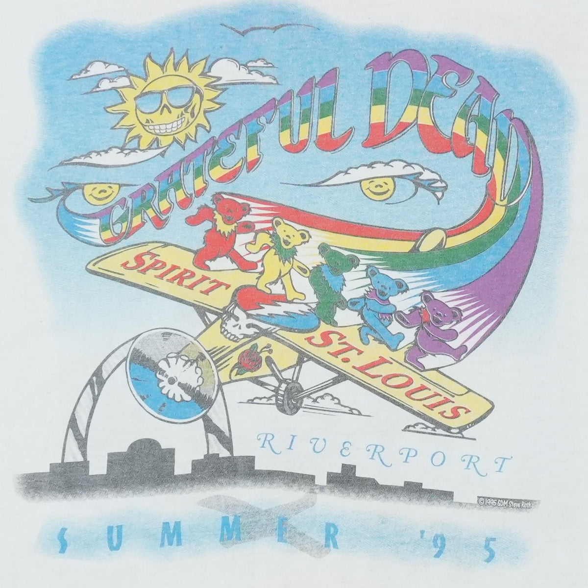 1995 Grateful Dead Riverport St Louis Summer Tour Shirt