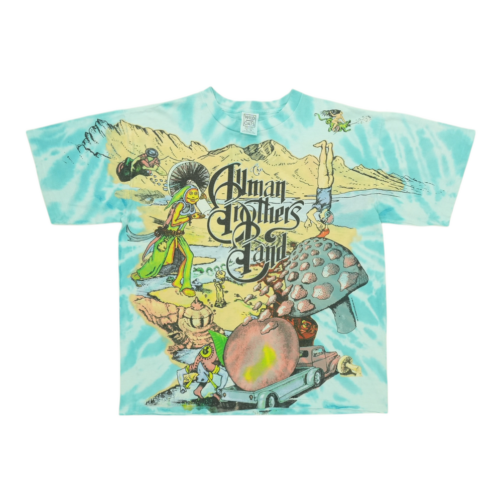1995 Allman Brothers All Over Print Tie Dye Shirt