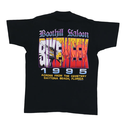 1995 Boothill Saloon Bike Week Shirt Back
