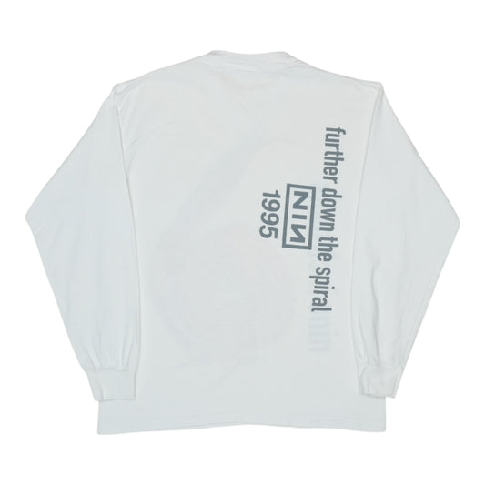 1995 Nine Inch Nails Further Down Spiral Long Sleeve Shirt Back
