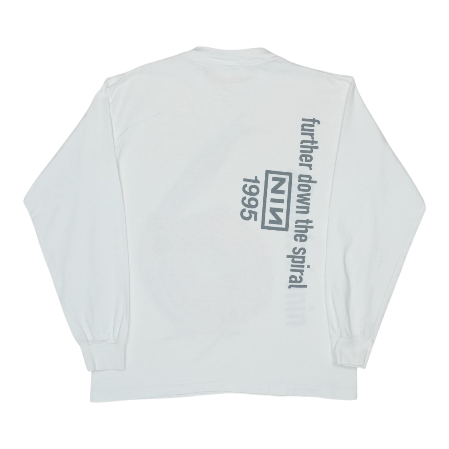 1995 Nine Inch Nails Further Down Spiral Long Sleeve Shirt Back