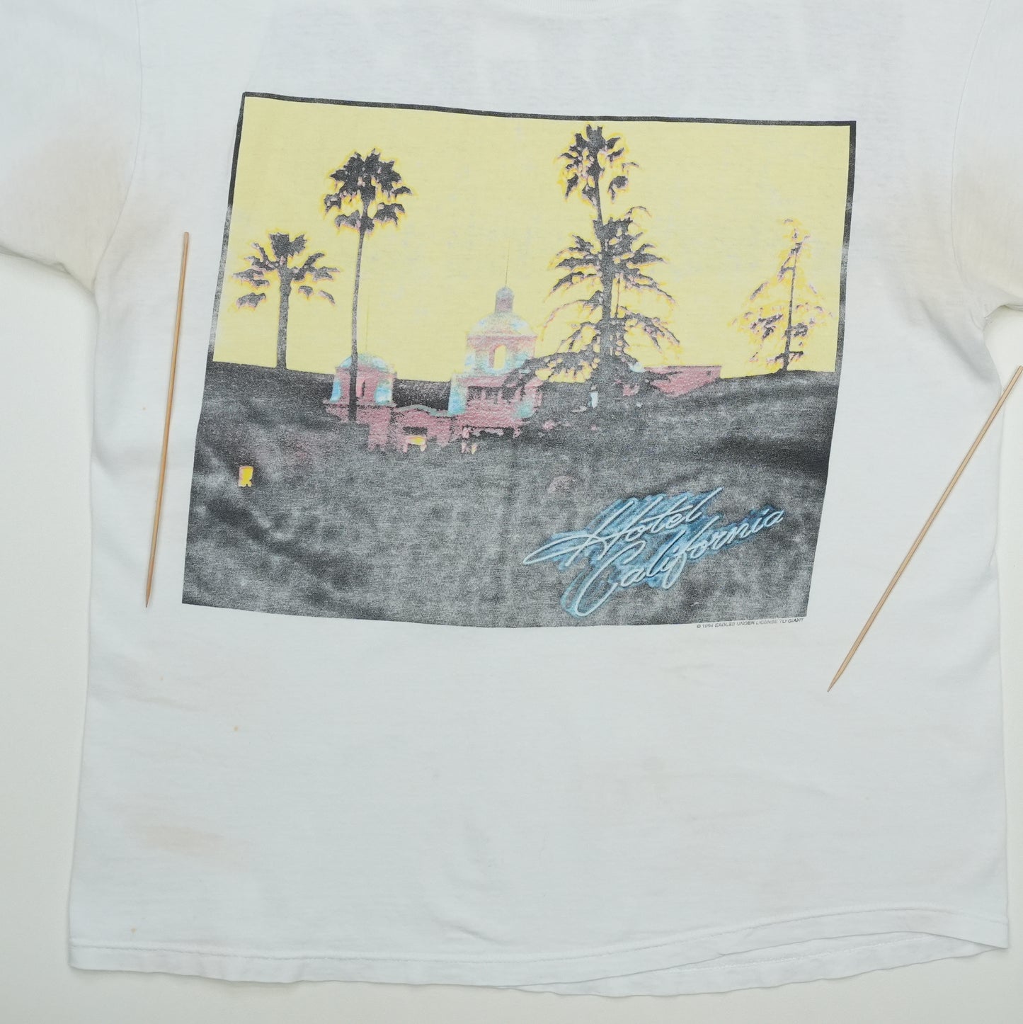 1995 Eagles Hotel California Shirt Detail 4