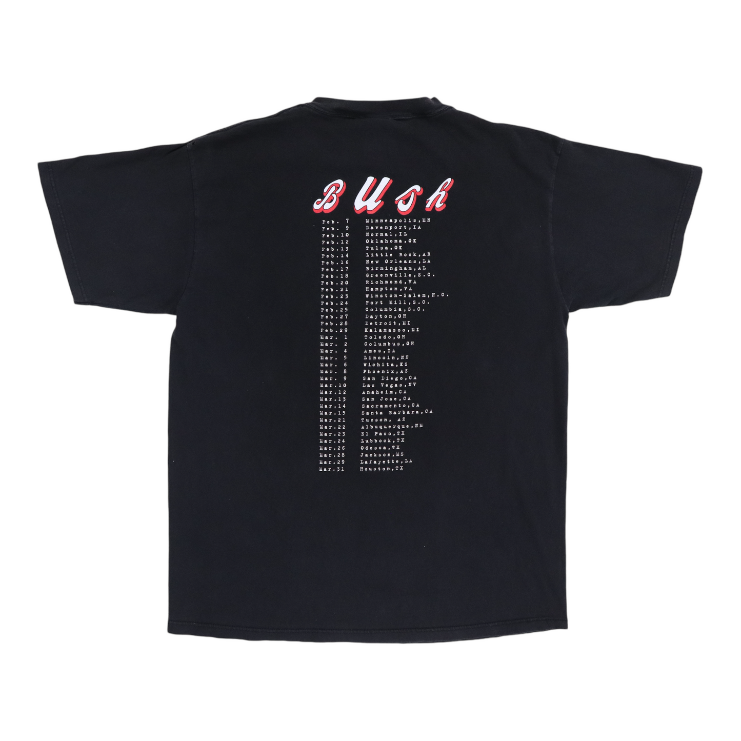 1996 Bush Sixteen Stone Tour Shirt