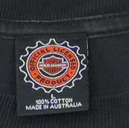 1996 Harley Davidson Australia Postage Stamp Shirt