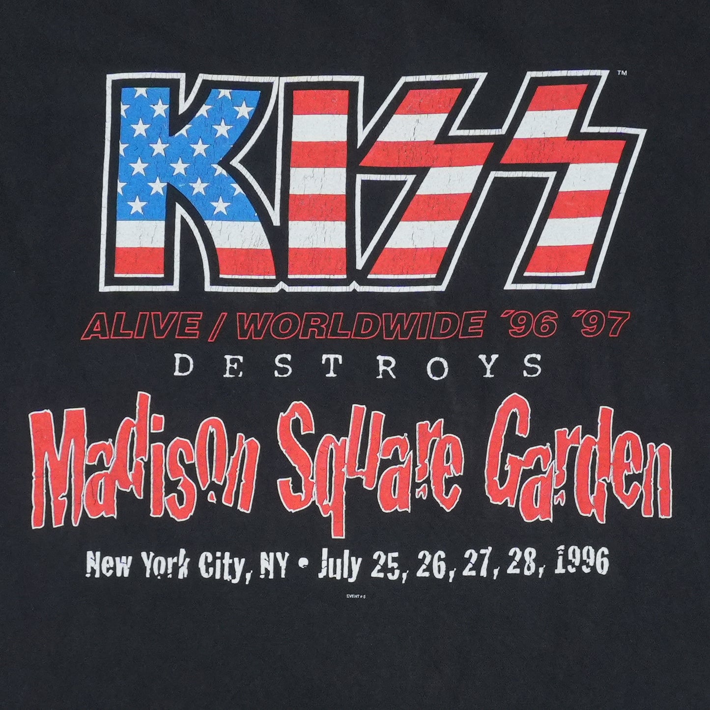 1996 KISS Alive Worldwide Madison Square Garden Shirt