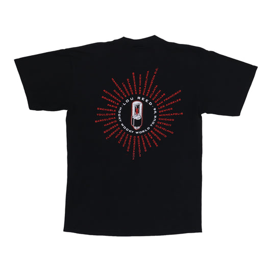 1996 Lou Reed Hooky Wooky World Tour Shirt Back